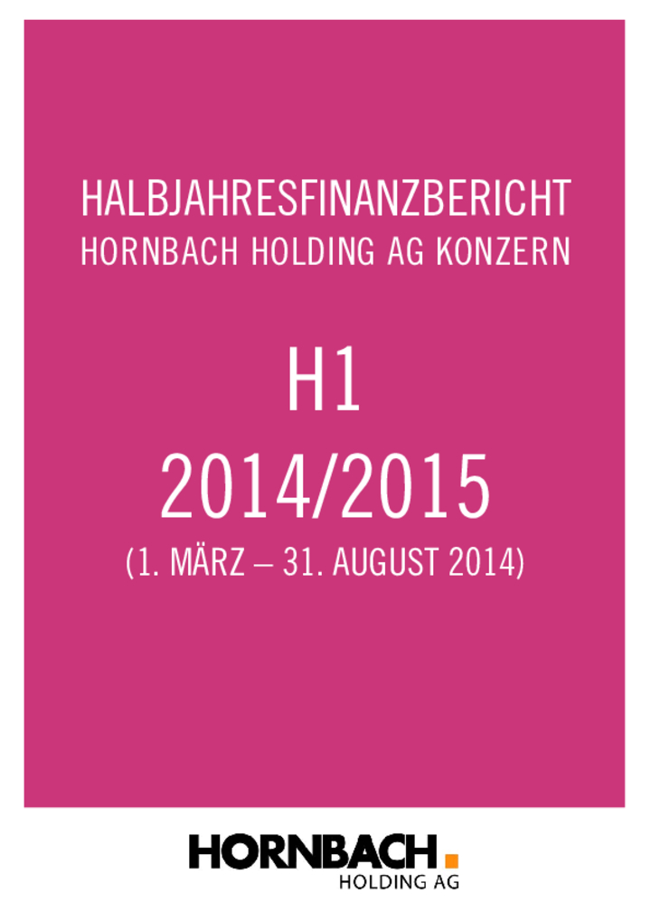 Q2-Bericht 2014/2015