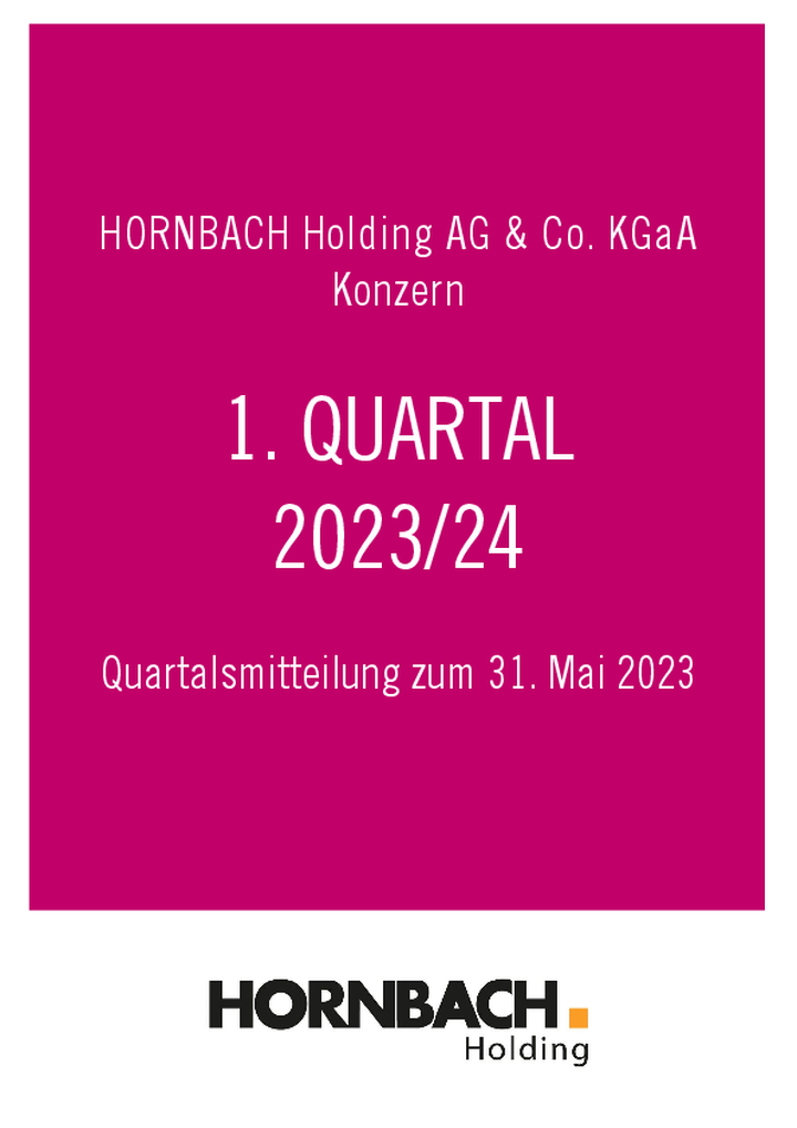 Q1 Mitteilung / Q1 Finanzbericht 2023/2024