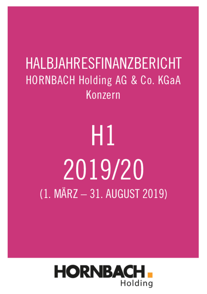 Halbjahresfinanzbericht 2019/2020
