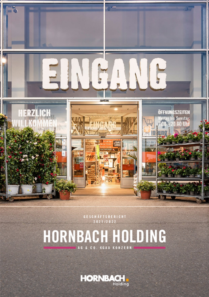 Geschäftsbericht 2021/22 der HORNBACH Holding AG & Co. KGaA zum 28.2.2022