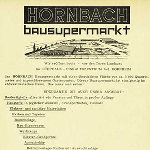 Eröffnungsanzeige HORNBACH Bornheim 1968