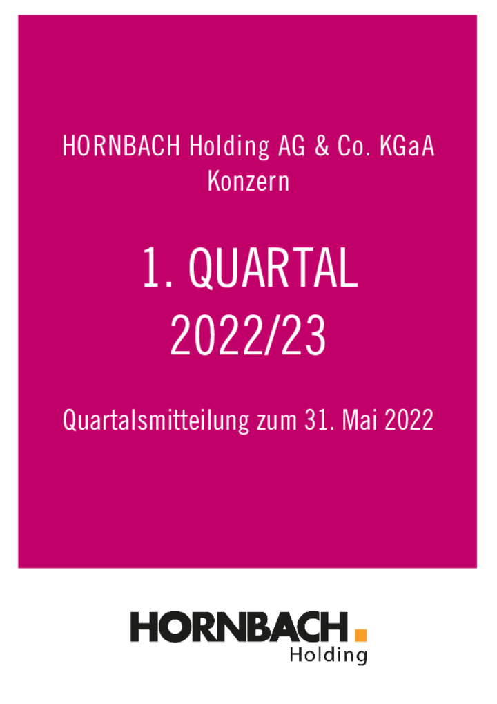 Q1 Mitteilung / Q1 Finanzbericht 2022/2023