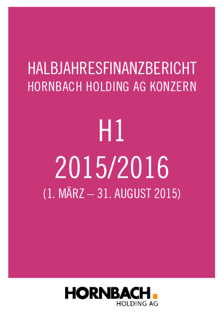 Q2-Bericht 2015/2016