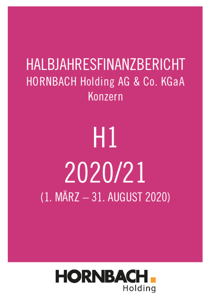 Halbjahresfinanzbericht 2020/2021