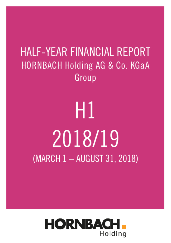 Half-yearly financial report 2018/2019