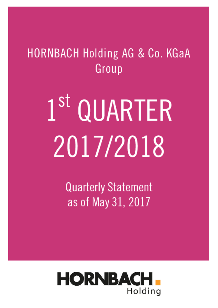 Q1 statement / Q1 financial report 2017/2018