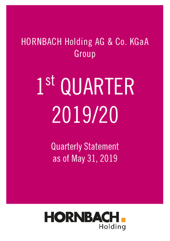 Q1 statement / Q1 financial report 2019/2020