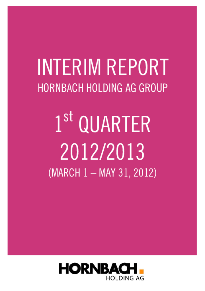 Q1 Report 2012/2013