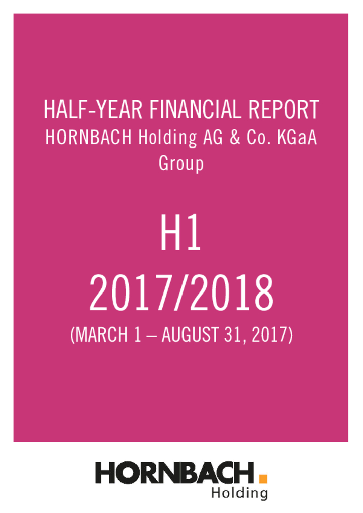Half-yearly financial report 2017/2018