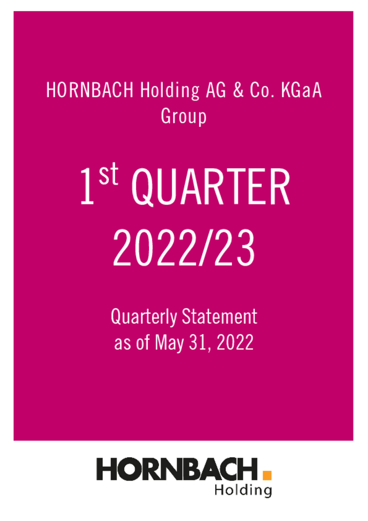 Q1 statement / Q1 financial report 2022/2023