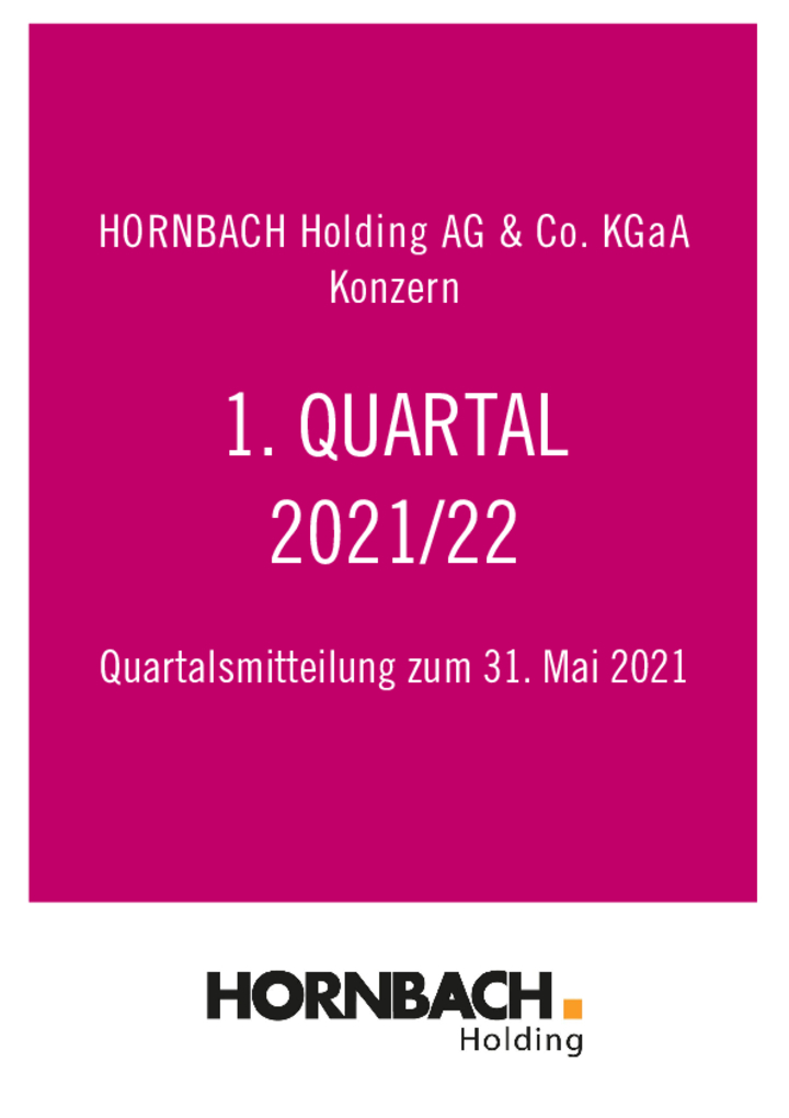 Q1 Mitteilung / Q1 Finanzbericht 2021/2022