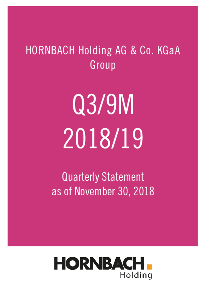 Q3 statement / Q3 financial report 2018/2019