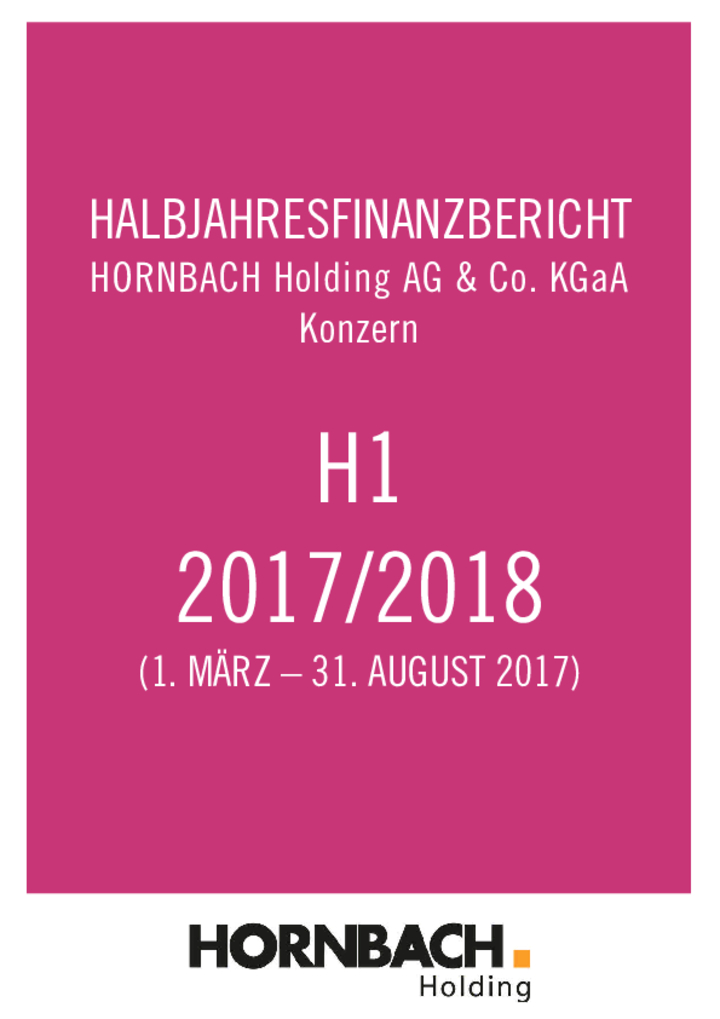 Halbjahresfinanzbericht 2017/2018