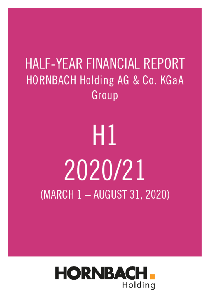 Half-yearly financial report 2020/2021