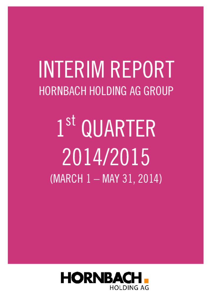 Q1 Report 2014/2015